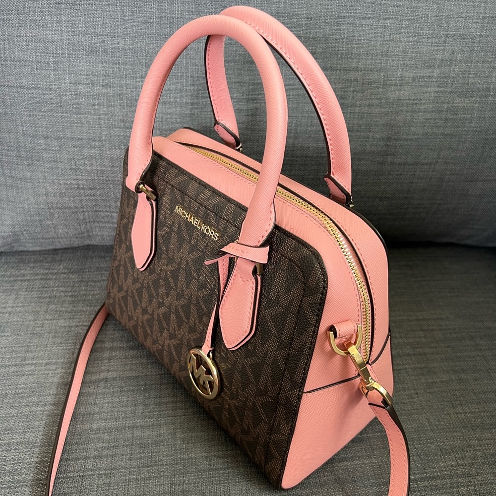 NWT MICHAEL KORS AYDEN MEDIUM DOME SATCHEL HANDBAG - Picture 2 of 8